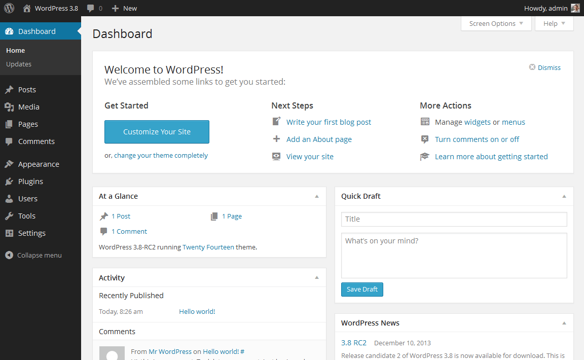 How-To-Create-A-Blog-WordPress-dashboard