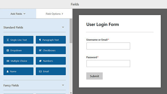 login-form-template