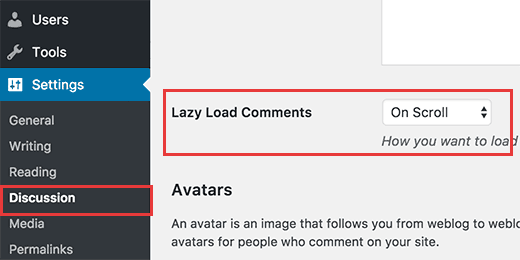 lazyloadcomment